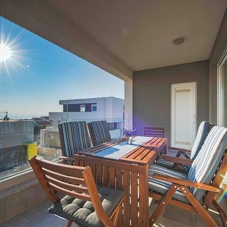 Blue Sky, Modern Sea View Apartment Новалья Экстерьер фото